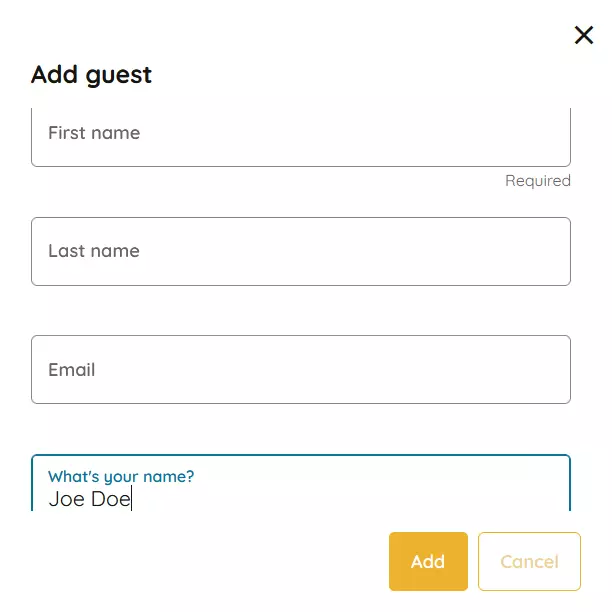 invite guests