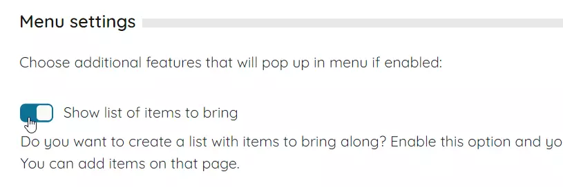 manage bring list