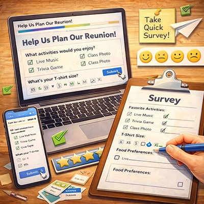 Survey for collaborative event planning